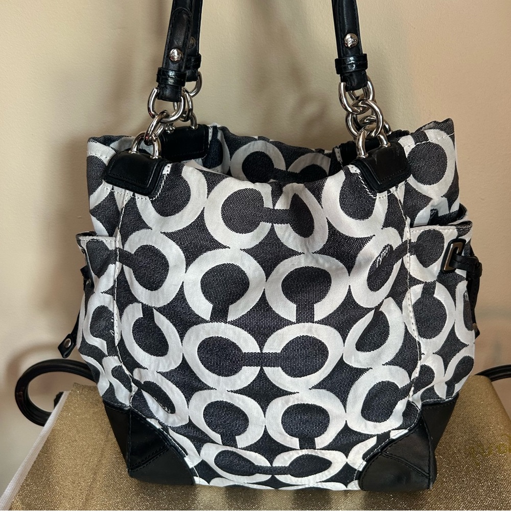 Coach Peyton Monogram Tote Shoulder Bag - Picture 2 of 12